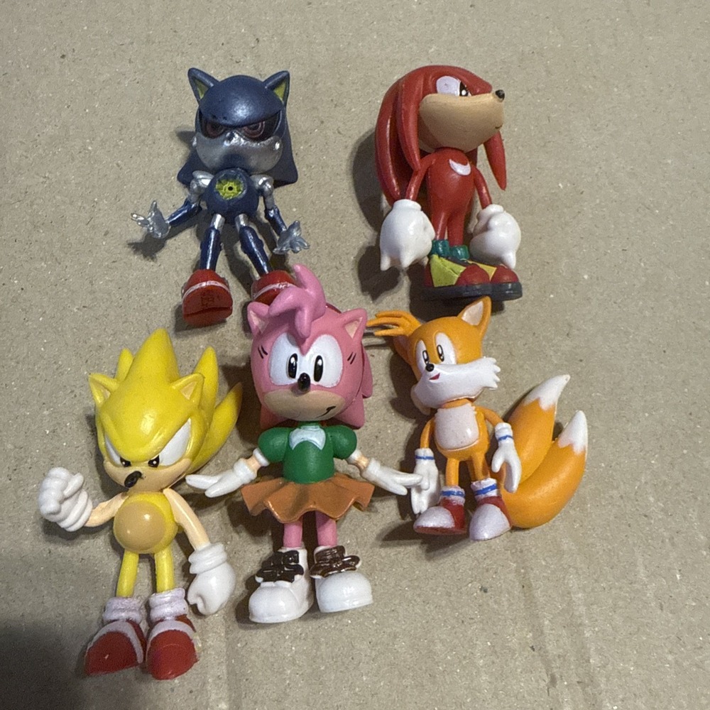 Lot Of 5 Sonic Hedgehog Characters Sega‎ Jazwares 2.5 Inch